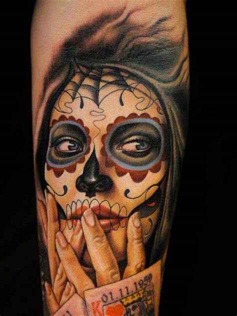 Best 24 Day Of The Dead Tattoos Design Idea For Men and Women - Tattoos ...