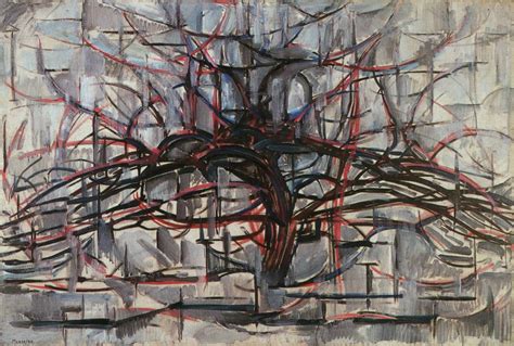 Piet Mondrian, Tree Mondrian Kunst, Piet Mondrian Painting, Abstract Painting, Abstract Trees ...