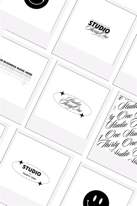 Free Instant Digital Download - 8 Minimal Canva Template Logos in 2022 ...