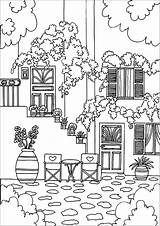 Roman Architecture Coloring Pages sketch template