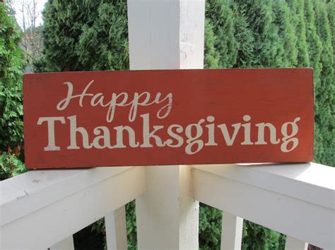 Thanksgiving wood sign Happy Thanksgiving sign colors of