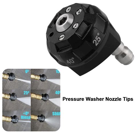 High Pressure Cleaner Car Wash Nozzle Multi-function 6-In-1 Porous Nozzle Linear Fan Foam Head ...