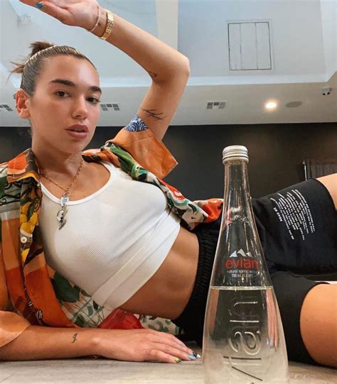 Dua Lipa Shared a Sexy Selfie to Celebrate Her Role as Evian’s Global ...