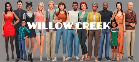 Sims 4: Willow Creek Makeovers | Sims 4, Sims 4 dresses, Sims 4 clothing