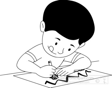 Writing Clipart Black And White | Free download on ClipArtMag