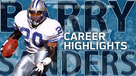 Barry Sanders UNREAL Career Highlights | NFL Legends Highlights - YouTube