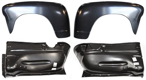 Lh & Rh - 1947-1953 Chevy Truck Steel Front Fenders & Inner Fenders - Body Shop Price