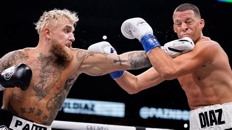 Jake Paul Vs Nate Diaz -- Fight Photos