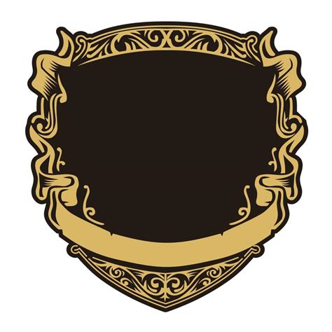 blank shield emblem template 5512038 Vector Art at Vecteezy