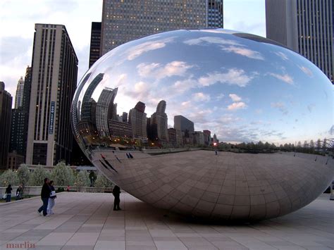 Chicago, Illinois - The Bean: Cloud Gate Sculpture at Millennium Park - North American Insects ...