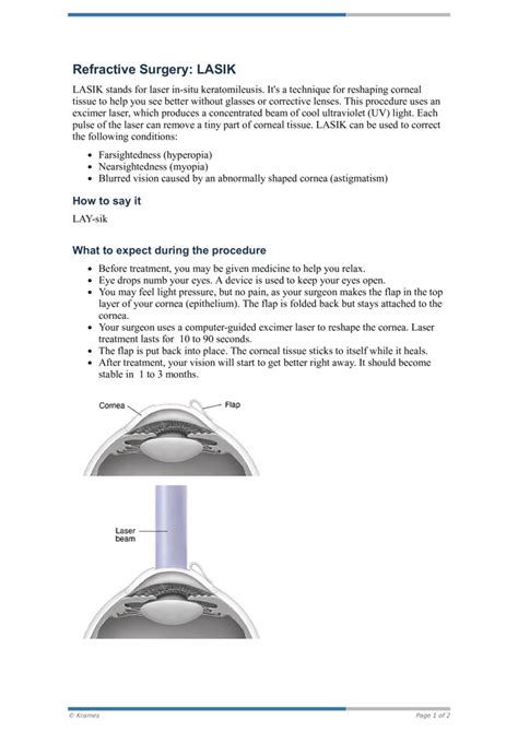 PDF - Refractive Surgery: LASIK - HealthClips Online