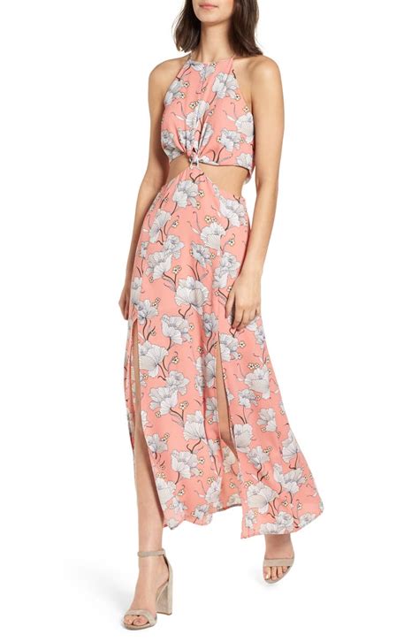 Floral Cutout Maxi Dress | Nordstrom