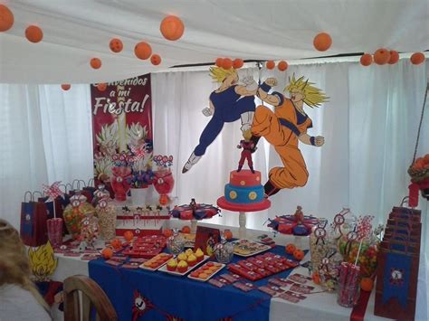 Decoracion Dragon ball z | Fiesta de goku, Fiesta friki, Cumpleaños de ...