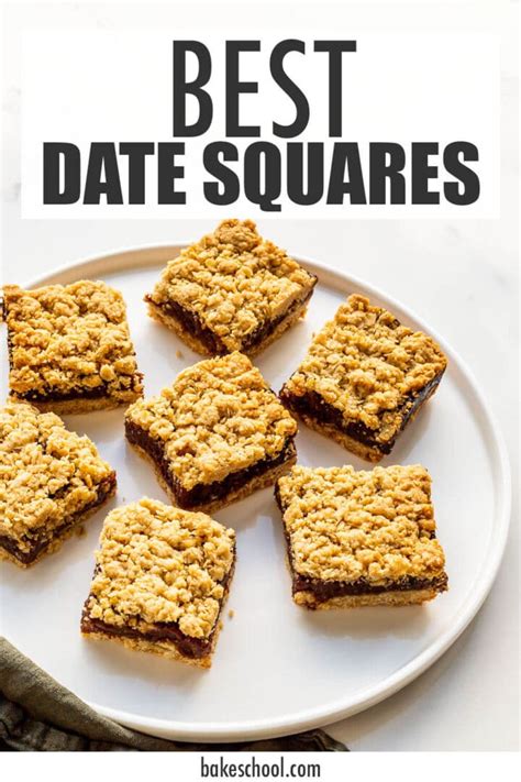 Date Squares - The Bake School