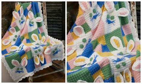 Crochet Bunny Baby Blanket - Pretty Ideas