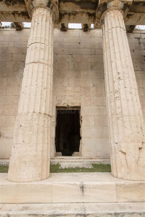 Side View of the Temple of Hephaestus Stock Image - Image of decor, plaka: 302341189