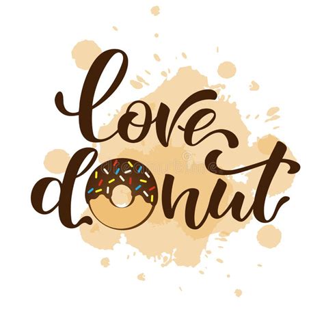 Love donut. stock vector. Illustration of graphic, design - 121697543