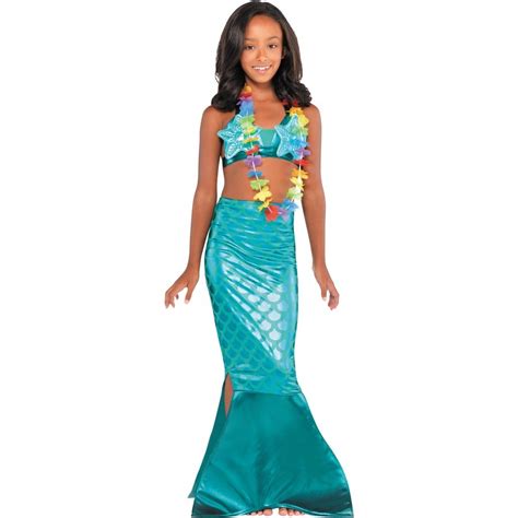 Mermaid Tail Kids Costume Medium - Blue | BIG W