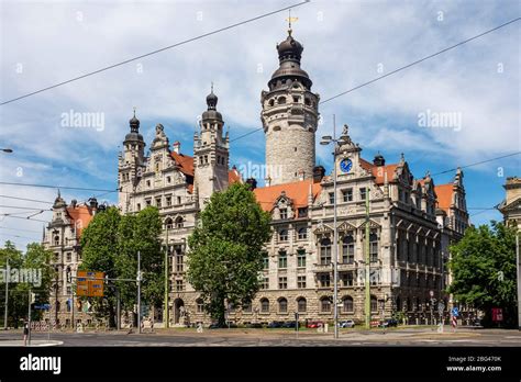 Leipzig New Town Hall, centre of administration for the city of Leipzig ...