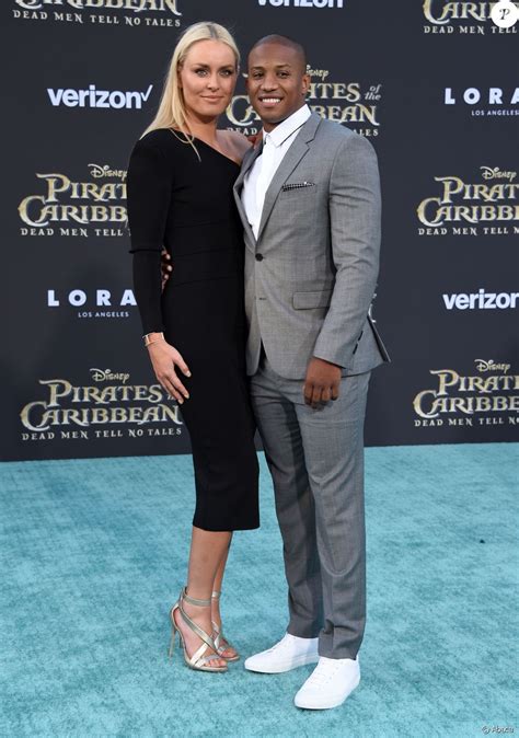 Lindsey Vonn and Kenan Smith arriving to the Pirates of the Caribbean ...