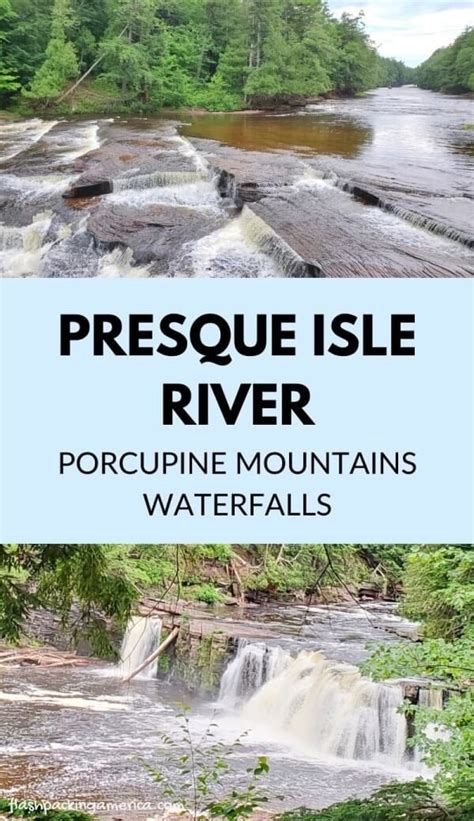 The Porcupine Mountains waterfalls hike to see 3 waterfalls! 🌳 MAP ...