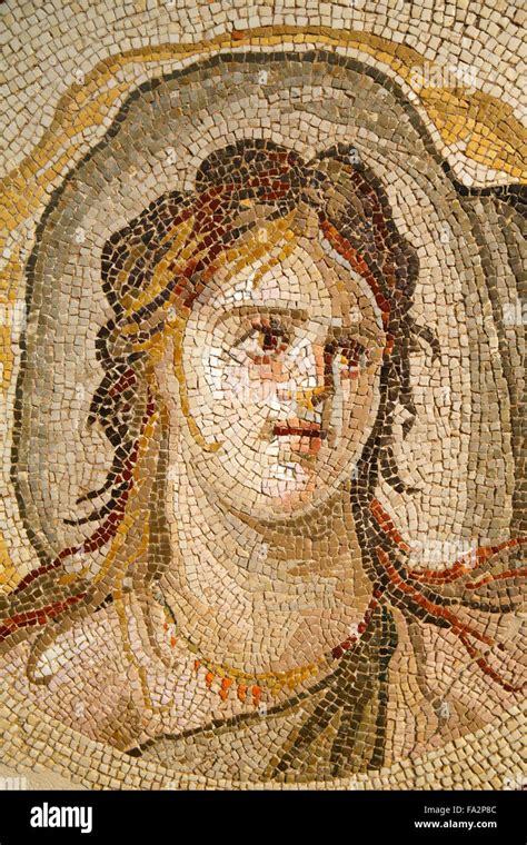 Roman mosaic woman hi-res stock photography and images - Alamy