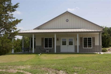 Ideal 30 x 50 Metal Building Home w/ Wrap-around Porch (HQ Pictures) - Metal Building Homes