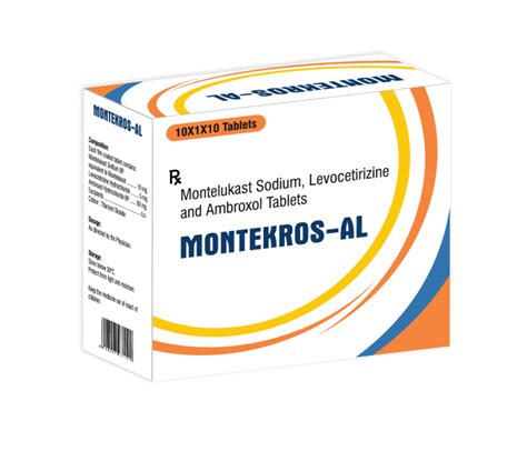 Montelukast Sodium , Levocetrizine And Ambroxol Tablets - Krosyl ...