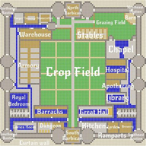 Castle Duncan Blueprint for my next Medieval Run : r/RimWorld