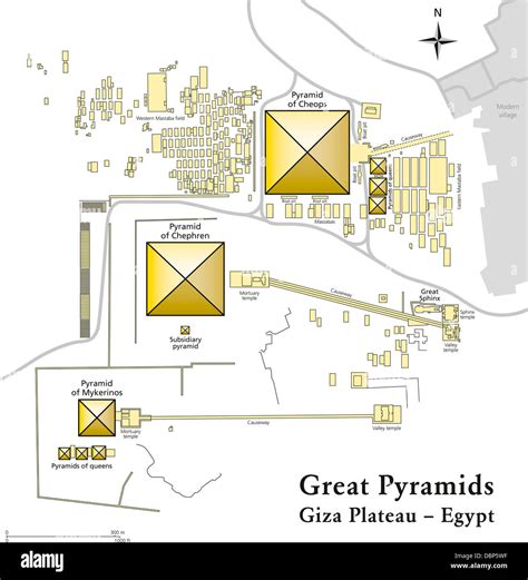 The Pyramids Of Giza Map