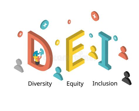 DEI for Diversity, Equity and Inclusivity Stock Vector - Illustration of inclusive, integration ...