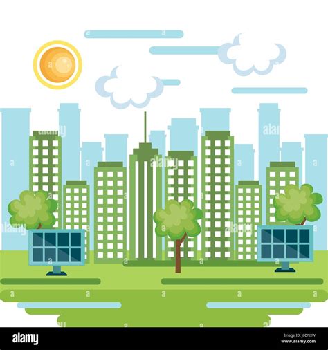 Eco friendly city design Stock Vector Image & Art - Alamy