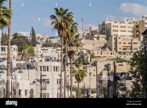 Skyline of Amman downtown, Jordan Stock Photo - Alamy