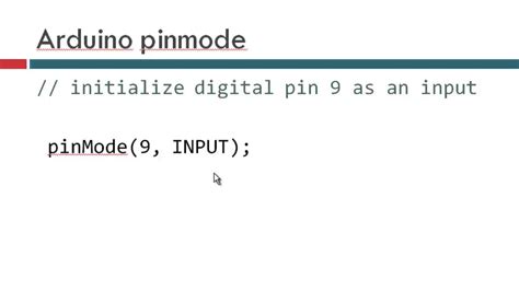 chapter8 arduino pinmode - YouTube