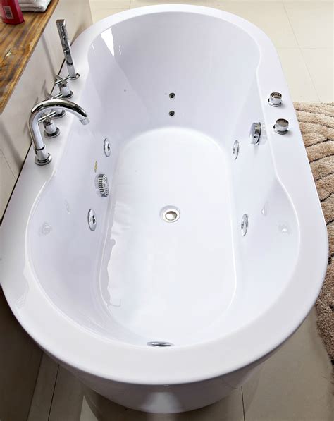 BATHTUB FREESTANDING HYDRO WHIRL JETTED Hydrotherapy Massage 67"L Tub ...