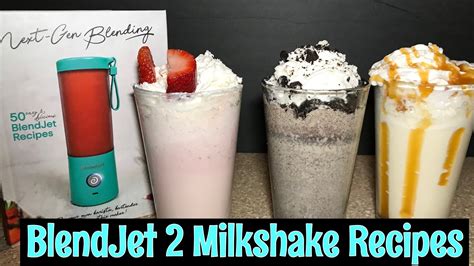 BlendJet 2 Next Gen Blending Milkshake Recipes Part 1 - YouTube