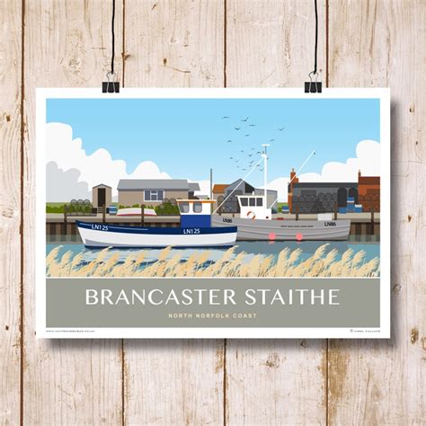 BRANCASTER STAITHE North Norfolk Coast. Landscape A4 A3 A2 - Etsy