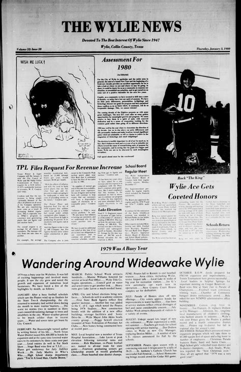 The Wylie News (Wylie, Tex.), Vol. 32, No. 28, Ed. 1 Thursday, January ...