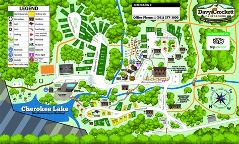 David Crockett State Park Campsite Map