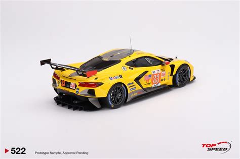 1/18 Top Speed Chevrolet Corvette C8.R #33 Corvette Racing 2023 Le Mans 24 Hrs LM GTE AM Class ...