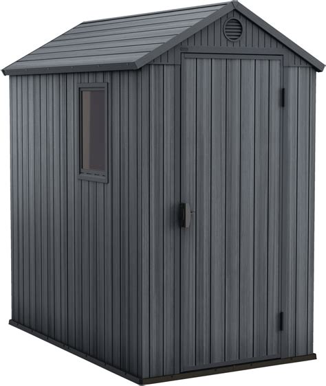 Keter Resin Darwin Outdoor Storage Shed, Grey, 4-ft x 6-ft | Canadian Tire