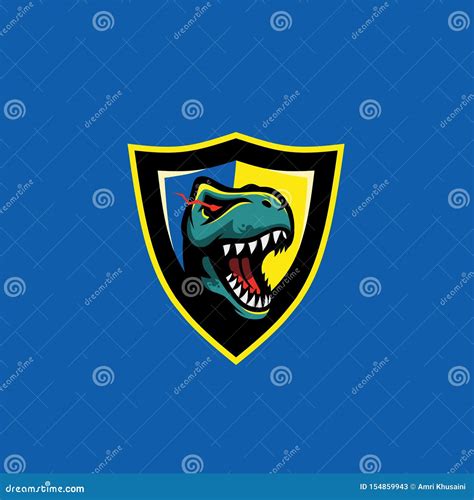 Dinosaur vector logo stock illustration. Illustration of power - 154859943