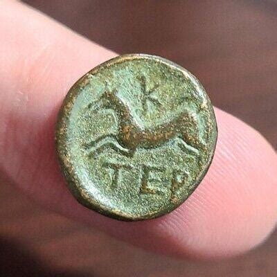 PISIDIA. Termessos. Ae 100BC Zeus. TEP./ Horse. Green brown patina | #4556982874