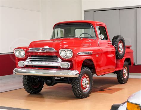 1959 Chevrolet 3100 Apache Deluxe Step-Side NAPCO Pickup Truck - FULLY RESTORED - Classic ...