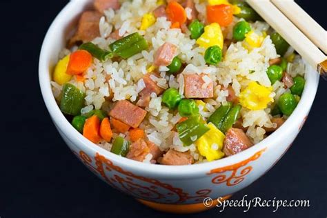 Spam Fried Rice Recipe - speedyrecipe.com