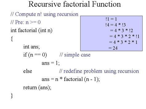 Recursion A recursive function is a function that