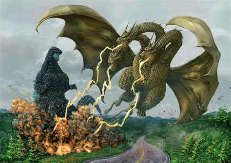 [100+] Godzilla Vs King Ghidorah Wallpapers | Wallpapers.com