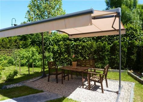 Double Sided Folding Retractable Double Sided Gazebo Awning with Stand ...