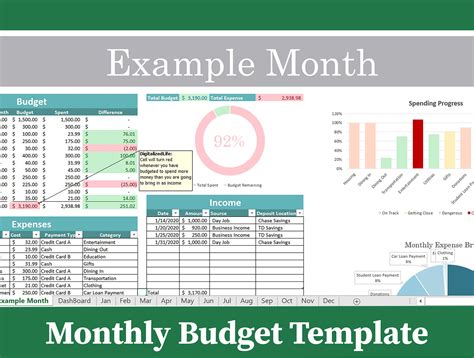 NOUVEAU Modèle de budget Excel 2024, modèle de budget familial pour 2024, modèle de budget ...