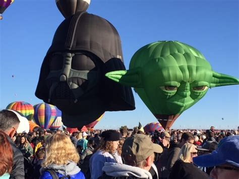 Darth Vader and Master Yoda Balloons invade the sky for 2018 Albuquerque International Balloon ...